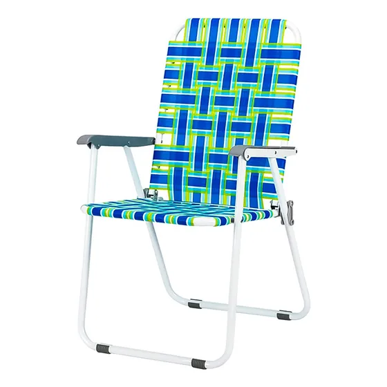 Silla Metálica Plegable Reforzada Playa Camping 120kg El Rey