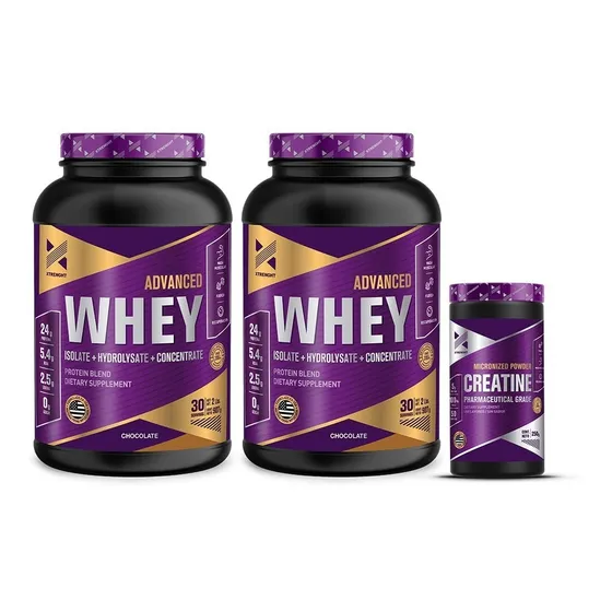 Xtrenght Whey Protein Advanced 2 Lb X 2 Un + Creatina 250 Gr