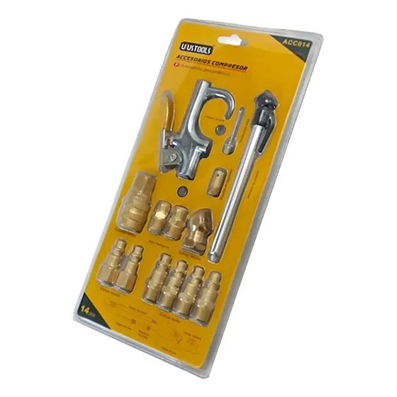 Kit Juego De Accesorios Para Compresor 14 Piezas Uyustools