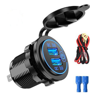 Cargador De Coche Con Enchufe De Carga Rápida Usb Dual 12v-2 Cargador De Coche Con Enchufe De Carga Rápida Usb Dual 12v-2