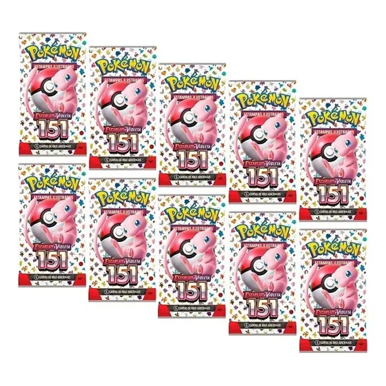 10 Booster Pokemon Escarlate E Violeta 151 Copag