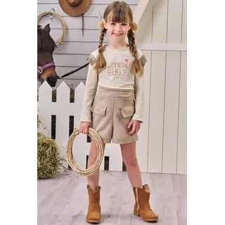 Conjunto Infantil Menina Kukie Blusa Manga Longa E Short Conjunto Infantil Menina Kukie Blusa Manga Longa E Short