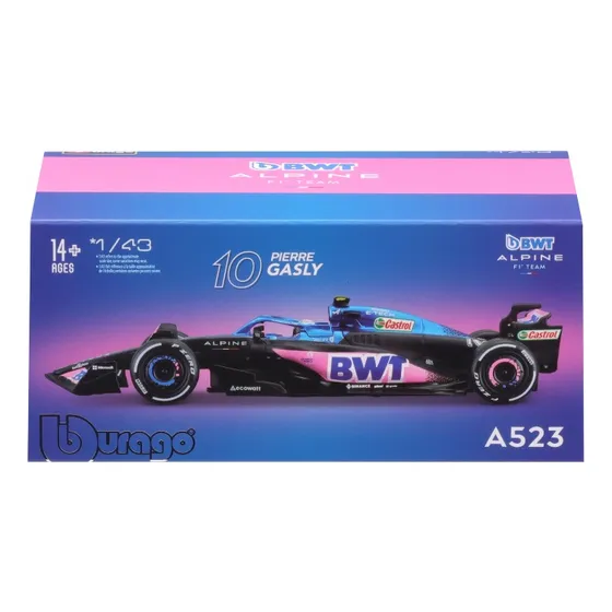 Auto F1 Die Cast 1:43 Bwt Alpine Gasly #10 Caja Acril