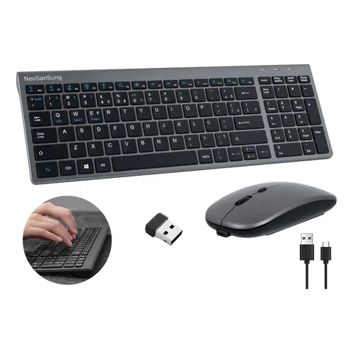 Teclado E Mouse Wireless Dell Km636 Preto Portugues | MercadoLivre