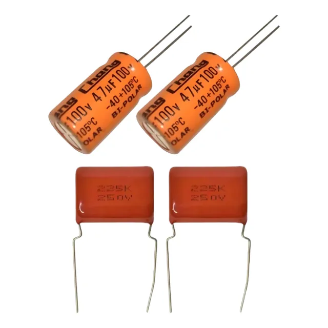 Kit 2 Capacitor Corneta Driver + 2 Capacitor Super Tweeter