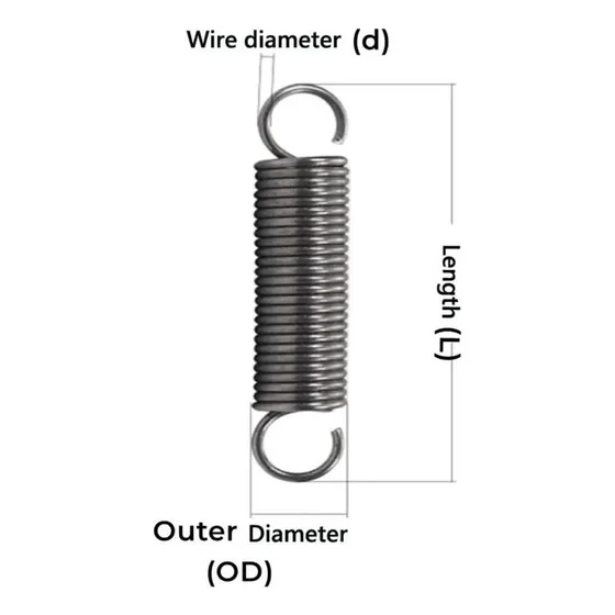 Resorte Tension Hd Acero Galvanizado Cerradura 7mm X 20mm