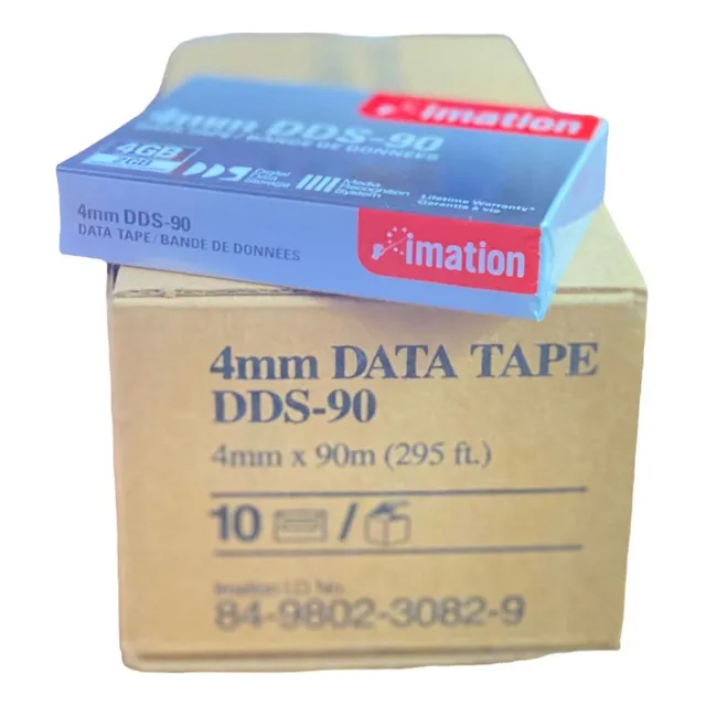 10 Cintas / Almacenamiento De Datos Imation 4mm Dds-90 4/2gb