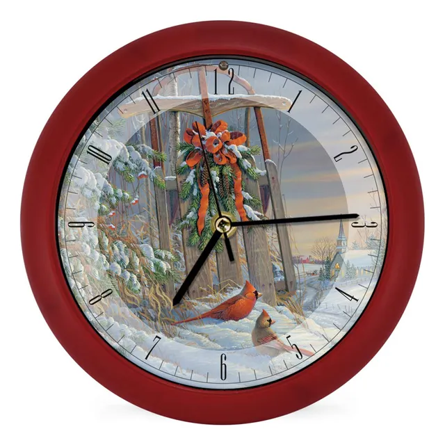 Reloj Pared Para Colgar 3.1 X In Color Rojo