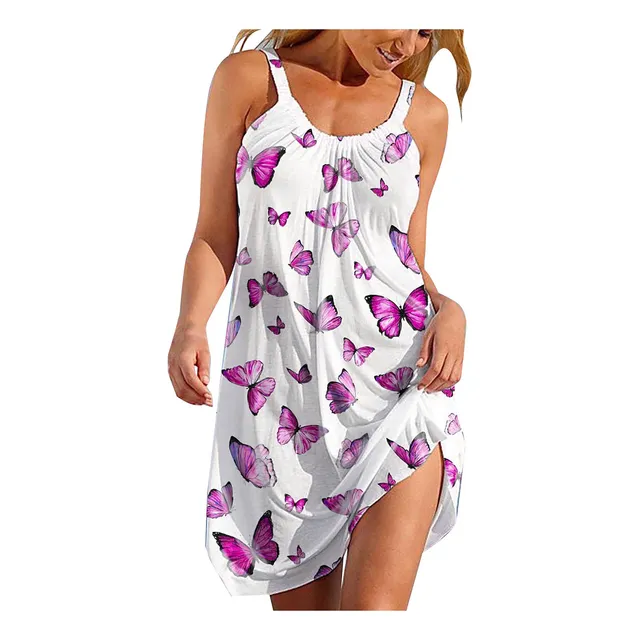 Vestido Nuevo Verano Para Mujer 2022 Bohemio Elastico Bonito