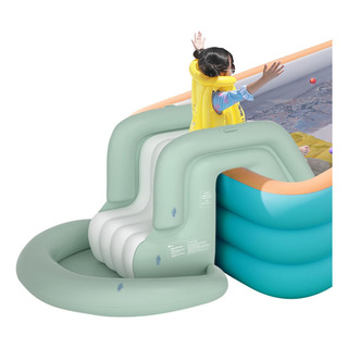 Piscina Inflable Tobogán Acuático Thicken Garden Pool Para N Piscina Inflable Tobogán Acuático Thicken Garden Pool Para N