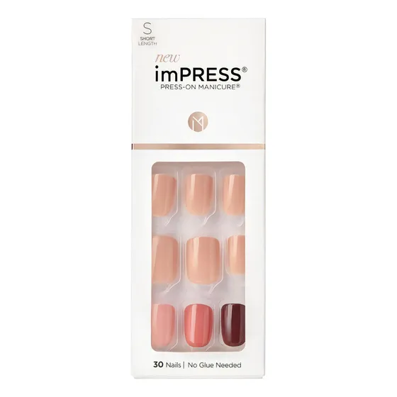 Uñas Press On - Kiss Impress Color Before Sunset
