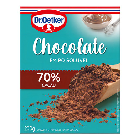 Chocolate Em Pó 70% Cacau Dr. Oetker 200g Chocolate Em Pó 70% Cacau Dr. Oetker 200g