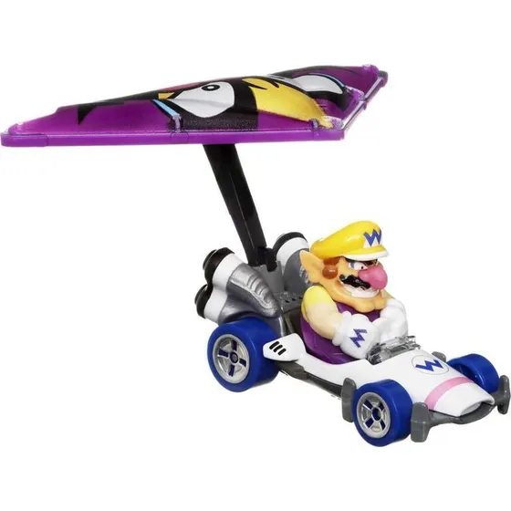 Carritos Hot Wheels Mario Kart Planeadores Wario Esc 1:64