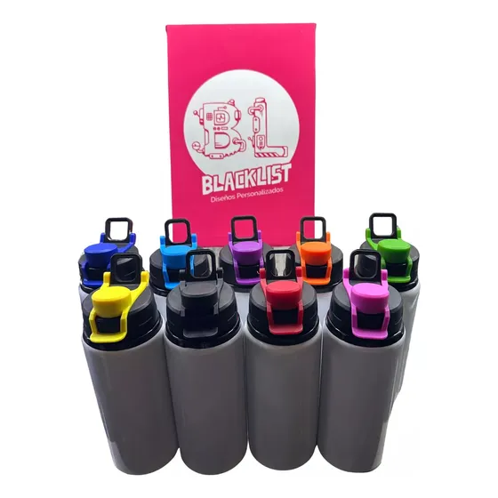 Hoppy Aluminio 600ml Personalizado Foto - Frase - Logo