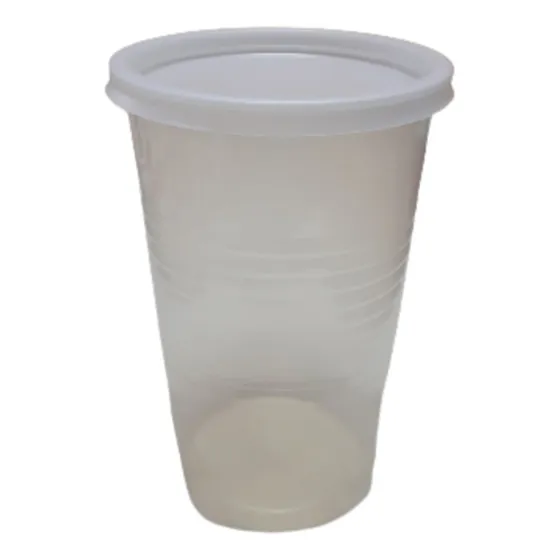 Vaso Plastico Descartable Cerveza Litro 1000cc + Tapa X 100u