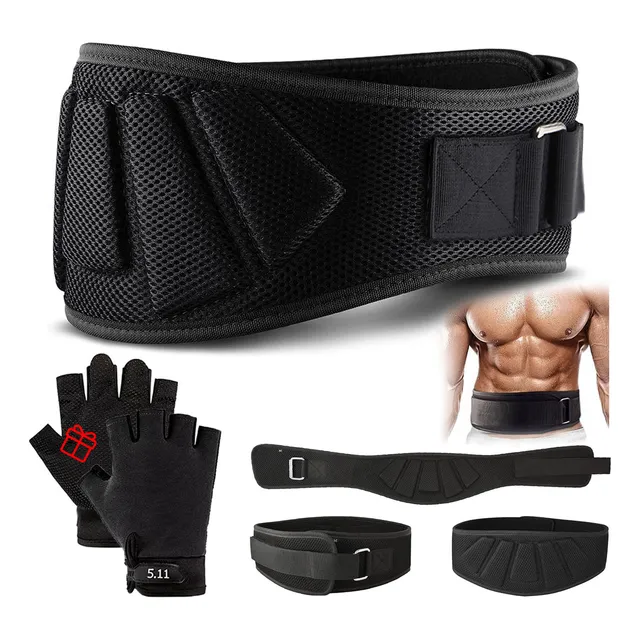 Cinturón Pesista Cinto Faja Crossfit Fuerza Gym Y Guantes