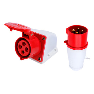 Clavija Conector Industrial 4 Pines 32amp Macho+hembra Clavija Conector Industrial 4 Pines 32amp Macho+hembra
