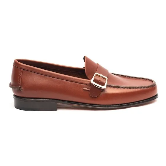 Mocasin Zapato Hombre Cuero Guido Artesanal Hebilla Calidad