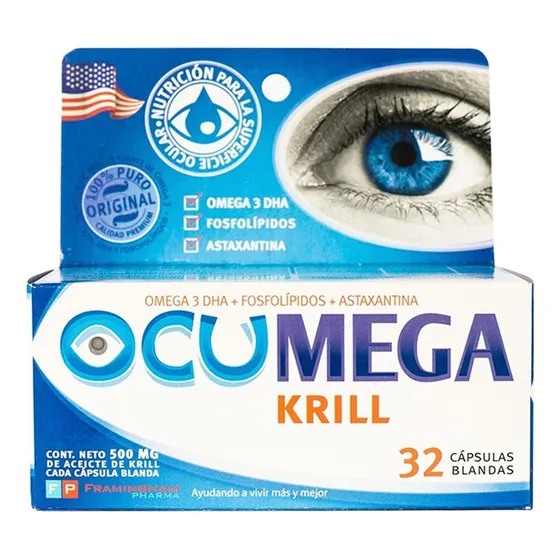 Ocumega Krill Sindrome Del Ojo Seco X 32 Capsulas Blandas