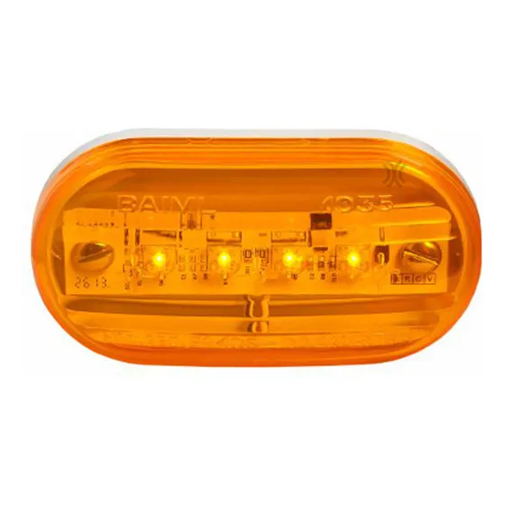 Faro Electronico Bivoltaje 4 Leds Ambar Amarillo