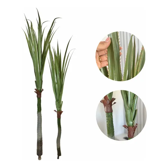 Planta Artificial Grande Agave Espinhosa Yucca Pandanus Casa