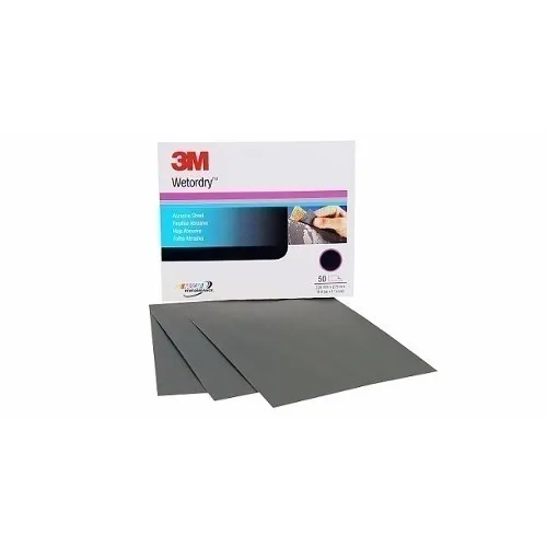 Set 3 Pliego De Lija De Agua 9x11  Grano 180 Marca 3m
