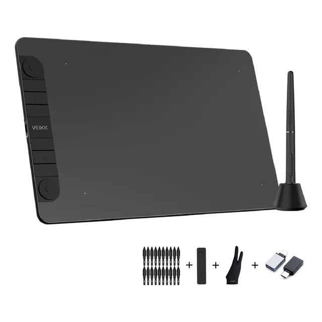 Veikk Tableta De Dibujo Gráfica Vk1060pro, 10x6 Pulgadas