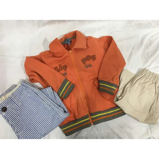Chaqueta Niño 24 Meses Y Bermudas Talla2 Pack De Tres Ropa