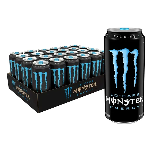 Monster Energy Lo Carb Bebida Energética Pack 24 Pz 473ml