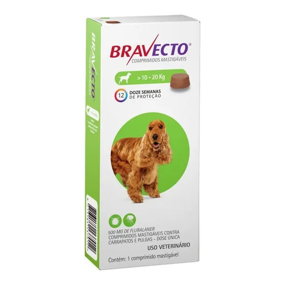 Bravecto P/ Cães De 10 A 20kg