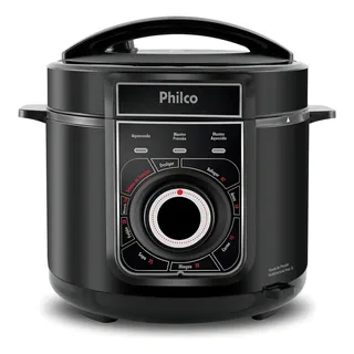 Panela De PressĂŁo Philco Ppp02pi Inox 5l 900w Preta 220v Cor Preto Panela De PressĂŁo Philco Ppp02pi Inox 5l 900w Preta 220v Cor Preto