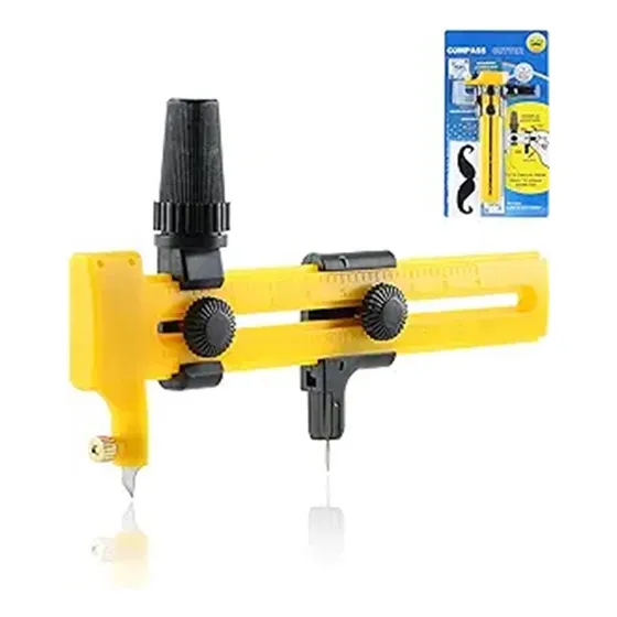 Cortador De Círculos Ajustable Para Papel Y Cartulina