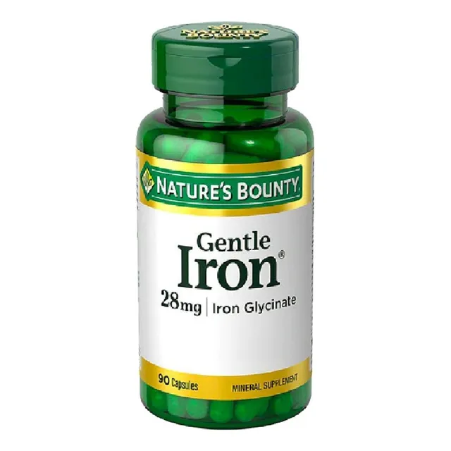 Natures Bounty Gentle Iron Suplemento Hierro Vit C B12 Local