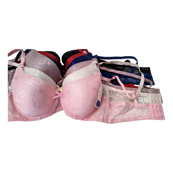Paquete De 6 Brasier Push Up Amorarma Dif Colores Y Diseños