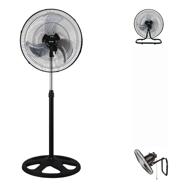 Ventilador Industrial Atvio Home Pedestal 3 En 1 Aspas Metal