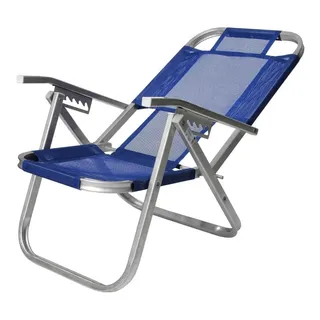 Botafogo Lar & Lazer Ipanema Cadeira De Praia Cor Azul Botafogo Lar & Lazer Ipanema Cadeira De Praia Cor Azul