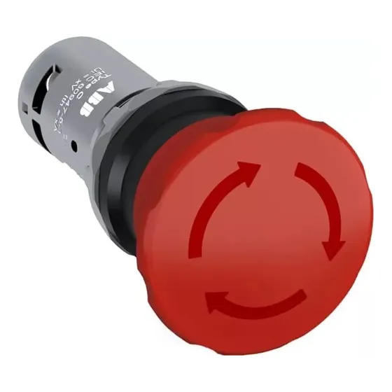 Boton Hongo 40mm Paro De Emergencia Abb Ce4t-10r-11 1na+1nc