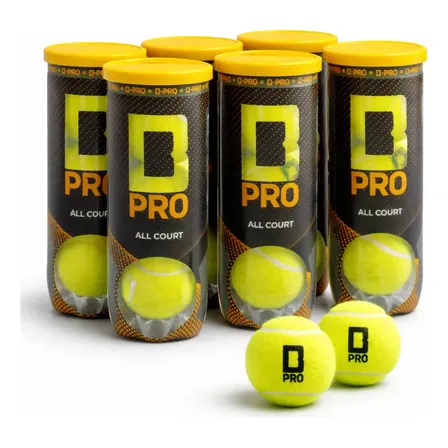 Bola De Tênis Profissional All Court Kit 6 Tubos 18 Bolas
