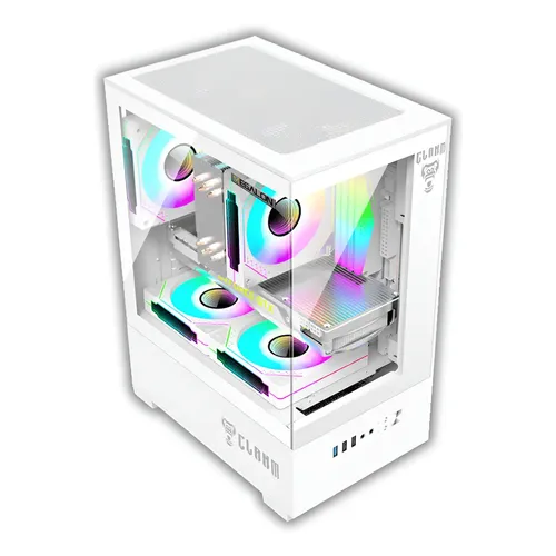 O gabinete Micro Atx Nzxt H3 Flow White inclui 1 ventilador