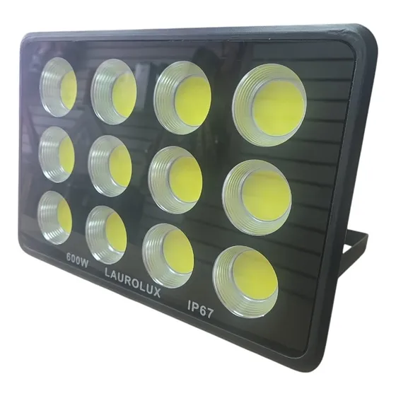 Reflector Faro Led Cob 600w Multivoltaje Luz Blanca Ip67