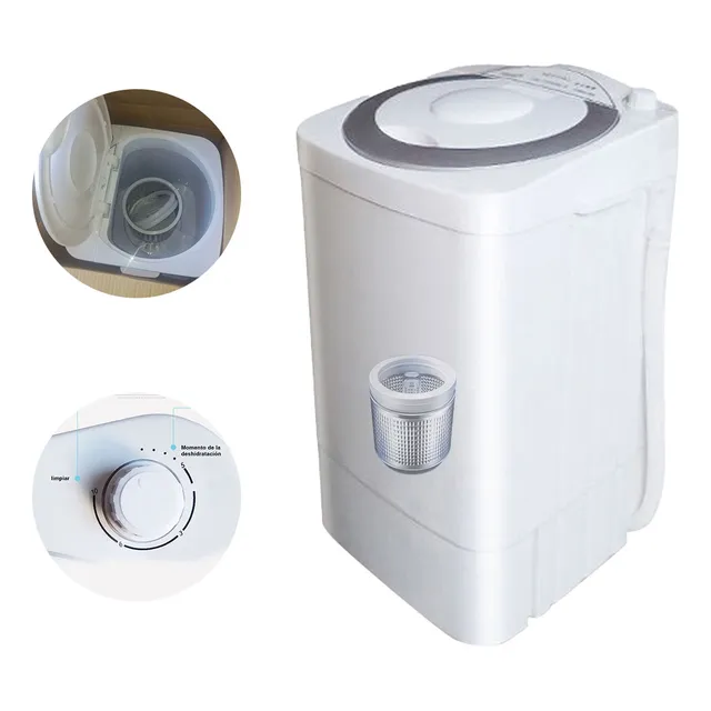 Blanca Lavadora Semiautomática 1 Tinas 110v-127v