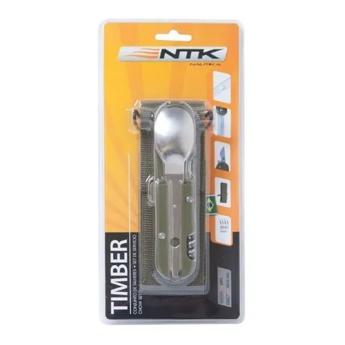 Conjunto De Talheres Para Camping Timber Nautika