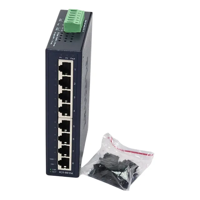 Planet Igs-801m Switch Industrial Ethernet Administrado 8p