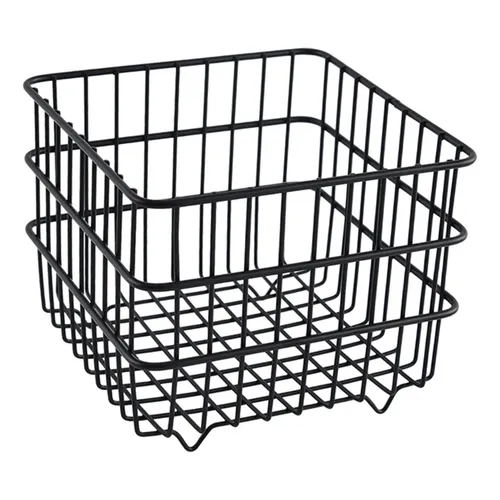 小物入れ F&M square basket with handle / ENGLAND Iron Storage Basket Square Sturdy Black 11x11x10.7cm | MercadoLivre