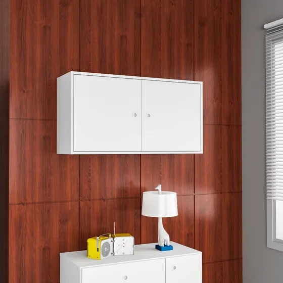 Closet Aereo Con 2 Puertas Sun Blanco