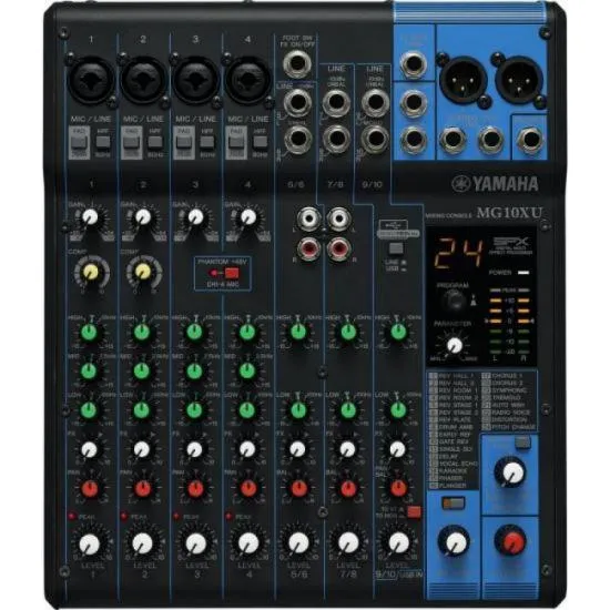 Mesa De Som Yamaha Mg10xu - 10 Canais - 110v