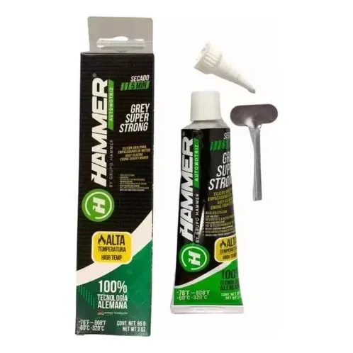 Silicon Gris Para Mecanica Alta Temperatura Secado Rapido