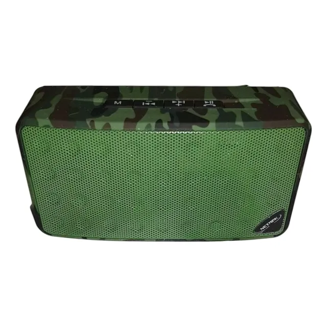 Parlante Portatil Bluetooth Netmak Nm-war Camuflado