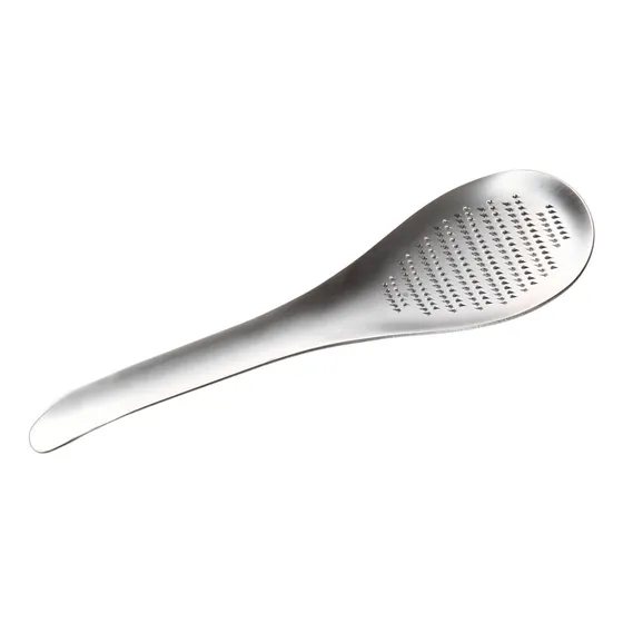 Rallador Jengibre Acero Inoxidable Cuchara Lima Limon Queso
