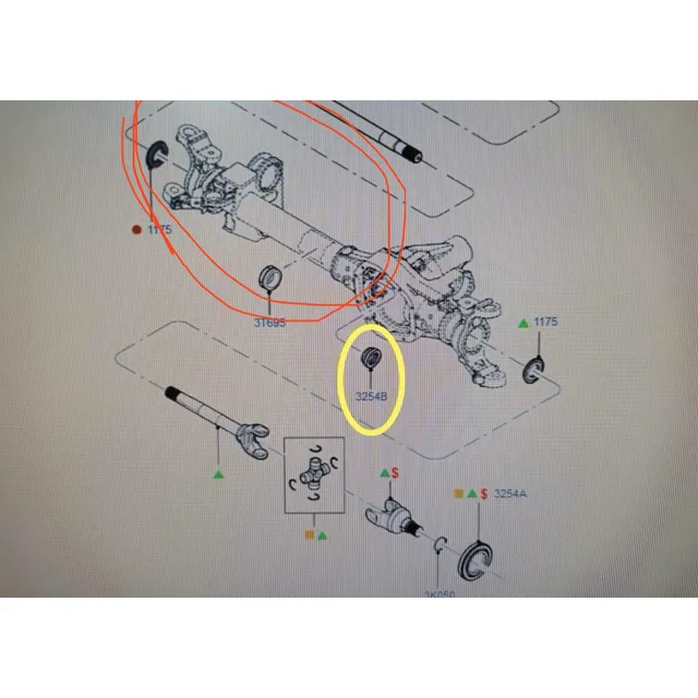 Túnel Transmisión Delantera Súper Duty 4x4 Izquierdo